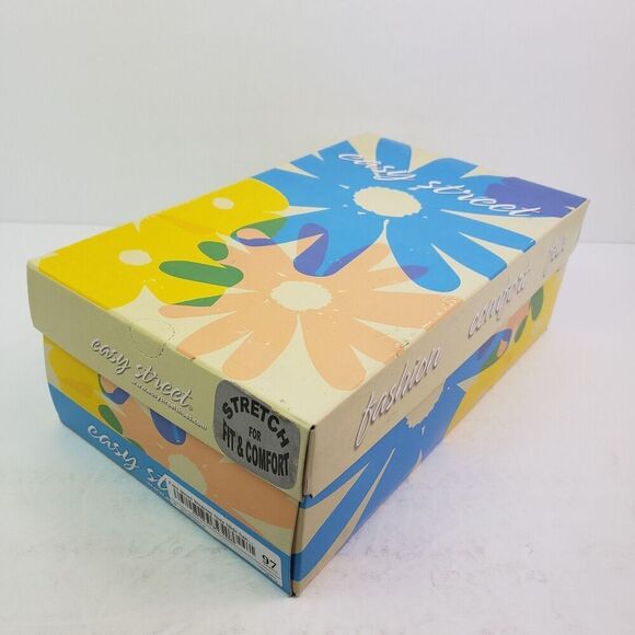 Easy Street Solite Airy Womens Size 7W Navy Slip On Casual Sandals - Picture 12 of 13